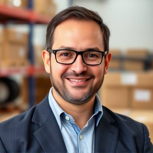 Foto di Davide Ferrari, responsabile produzione e logistica